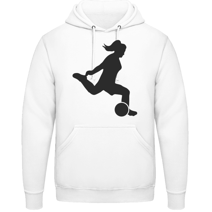 Female Soccer Illustration Hoodie contain pic