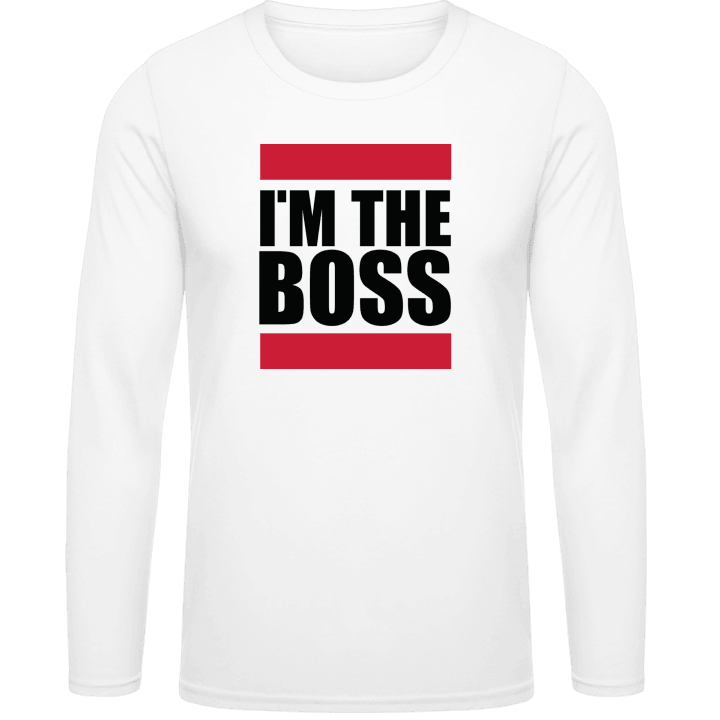 I'm The Boss Logo Langarmshirt contain pic