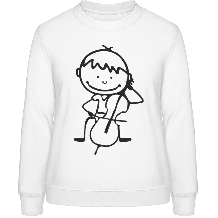 Cello Player Comic Frauen Sweatshirt contain pic
