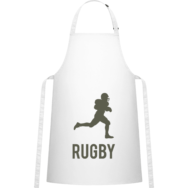 Rugby Silhouette Delantal de cocina contain pic