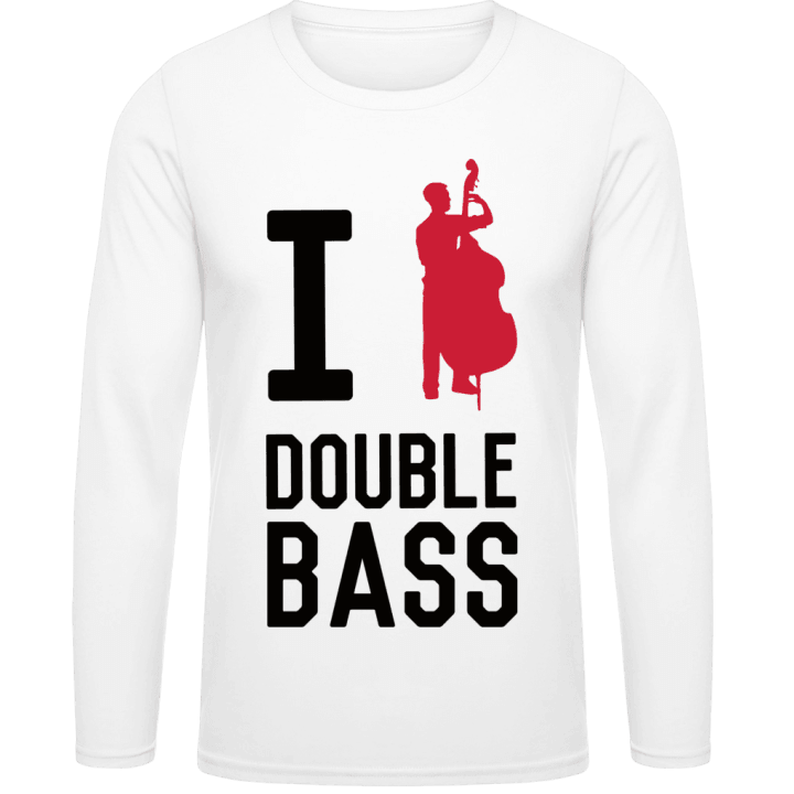 I Love Double Bass Langarmshirt contain pic