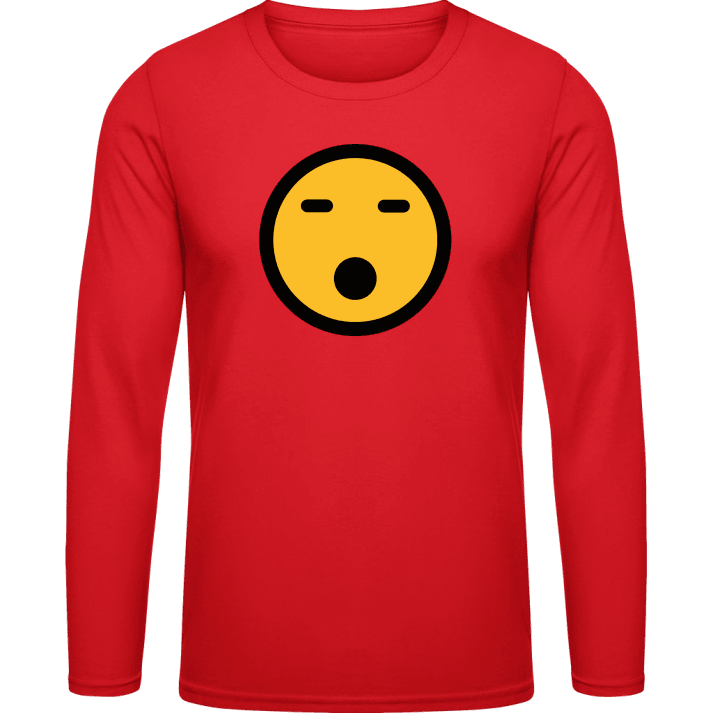 Tired Smiley T-shirt à manches longues contain pic