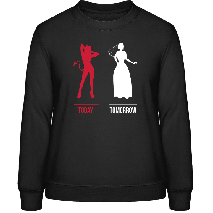 Naughty Bride Today Tomorrow Sweat-shirt pour femme contain pic