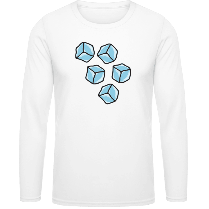 Ice Cubes Illustration Long Sleeve Shirt contain pic