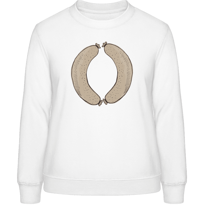 White Sausage Frauen Sweatshirt contain pic