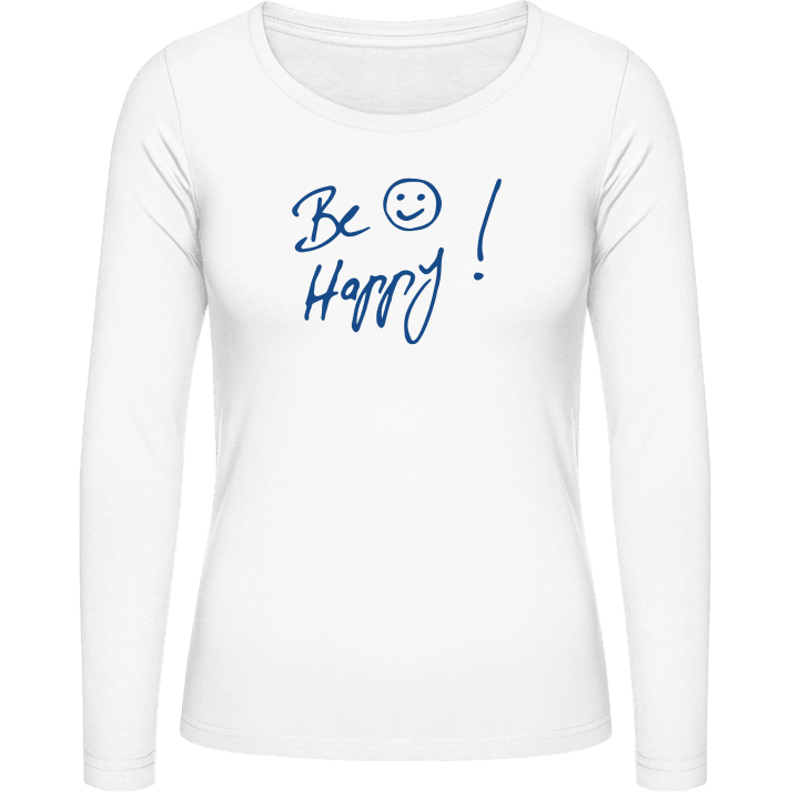 Be Happy Kvinnor långärmad skjorta contain pic