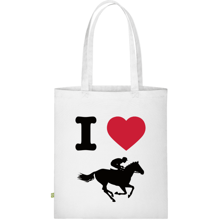 I Heart Horse Races Väska av tyg contain pic