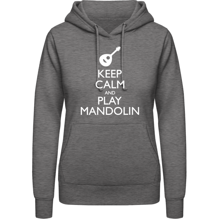 Keep Calm And Play Mandolin Hettegenser for kvinner contain pic