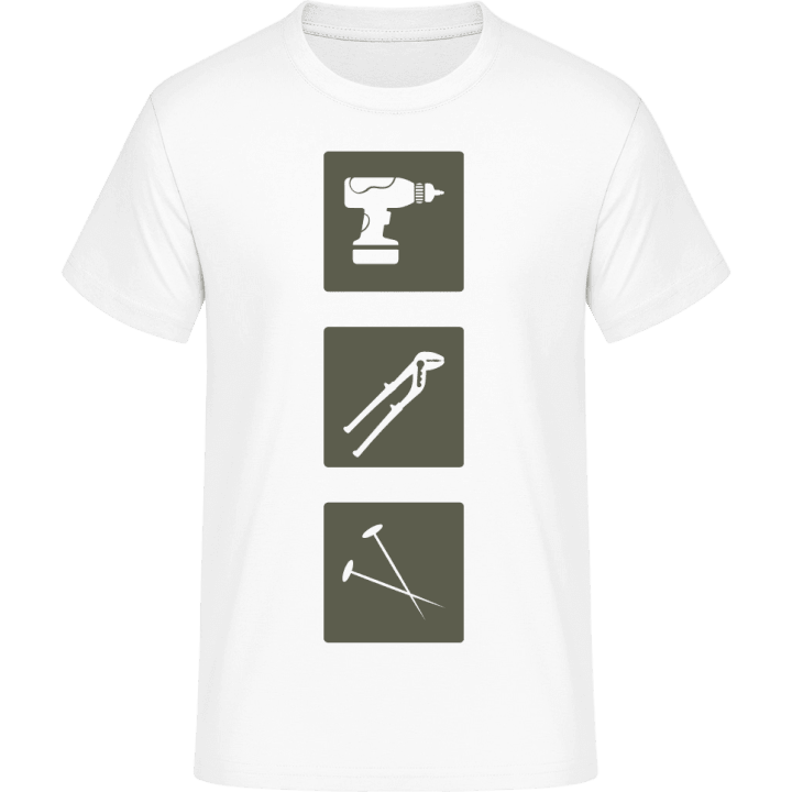 Drill Monkey Wrench Nails T-Shirt 0 image