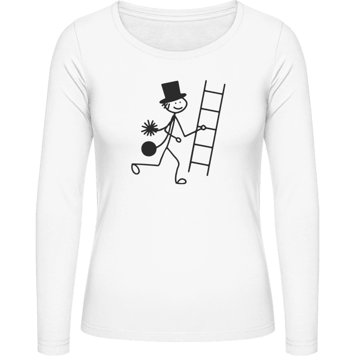 Chimney Sweeper Comic Vrouwen Lange Mouw Shirt contain pic