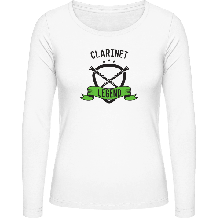 Clarinet Legend Kvinnor långärmad skjorta contain pic