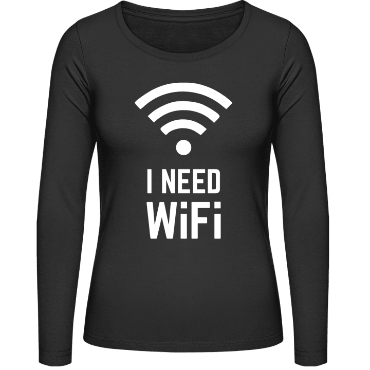 I Need Wifi Langærmet skjorte til kvinder 0 image