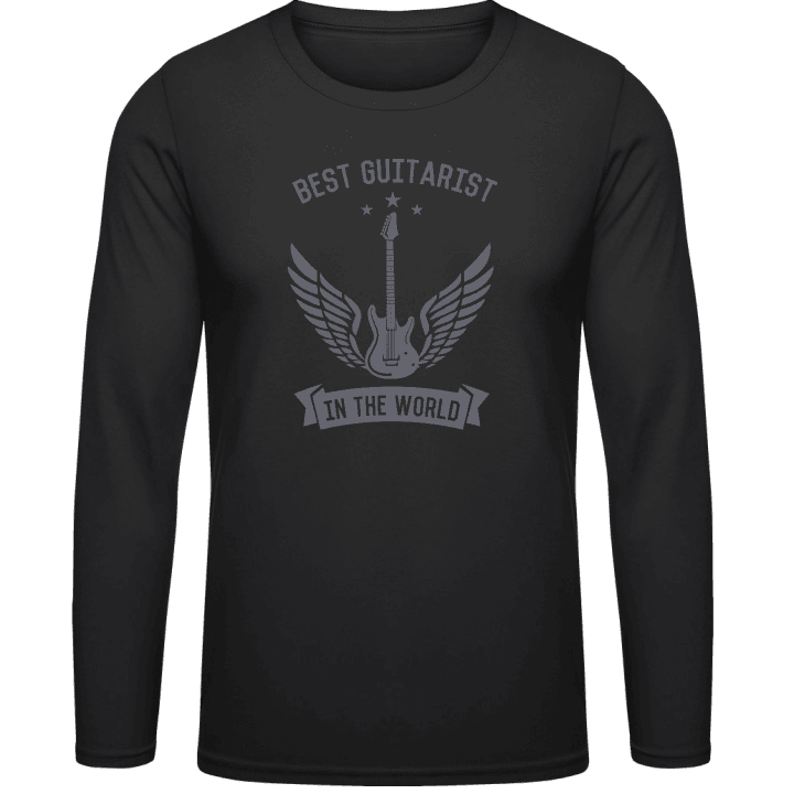 Best Guitarist In The World Camicia a maniche lunghe contain pic
