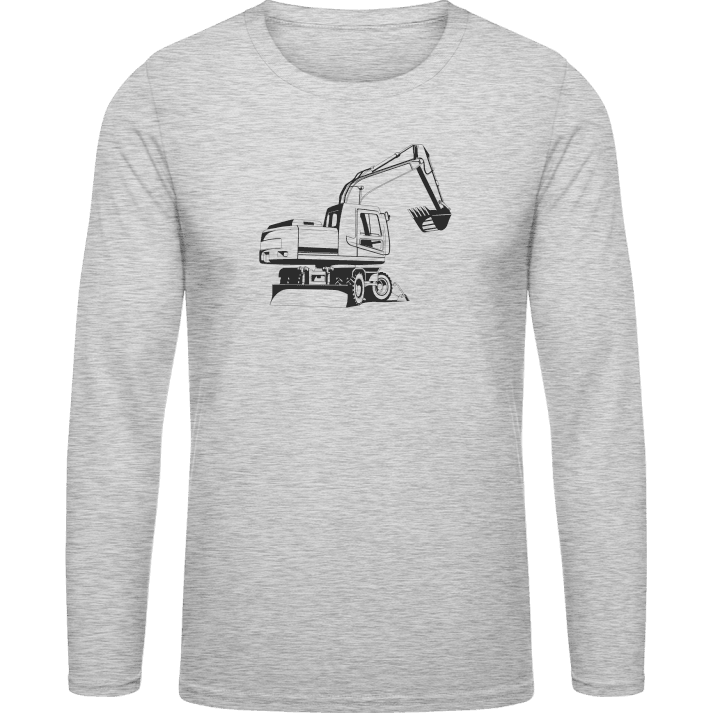 Excavator Detailed Langermet skjorte contain pic