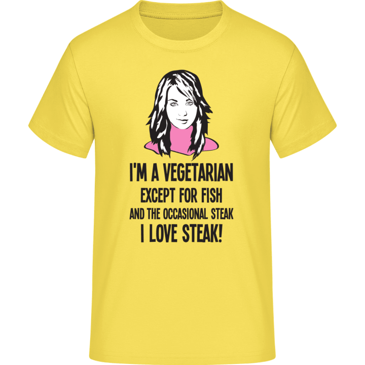Vegetarian Except For Fish And Steak Camiseta 0 image