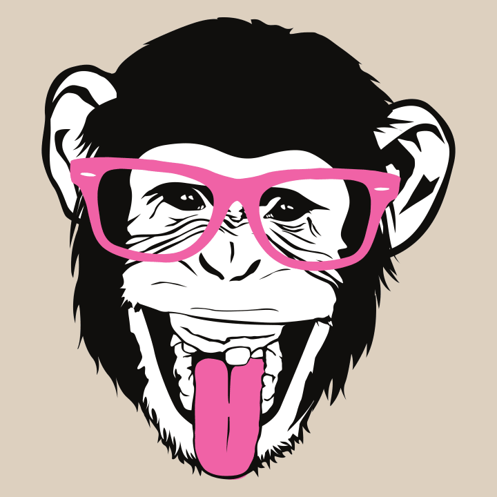 Chimpanzee With Glasses Vrouwen Hoodie 0 image