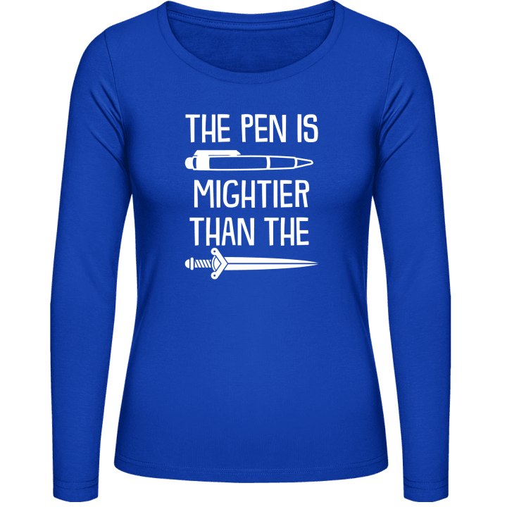 The Pen I Mightier Than The Sword Kvinnor långärmad skjorta 0 image