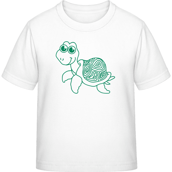 Turtle Comic Outline T-shirt til børn 0 image