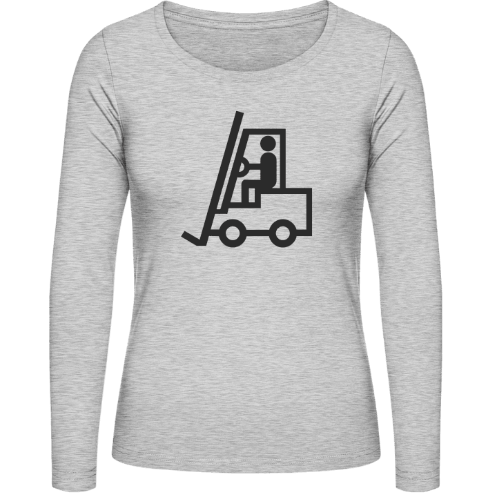 Forklift Driver Langermet skjorte for kvinner contain pic
