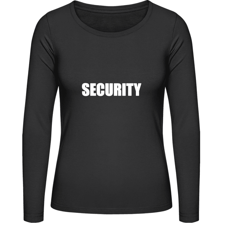 Security Guard Camisa de manga larga para mujer contain pic