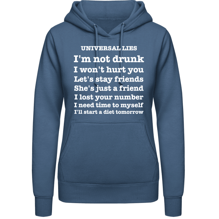 Universal Lies Vrouwen Hoodie contain pic