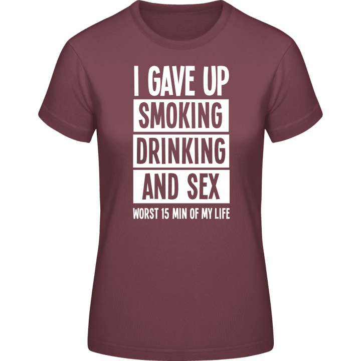 Worst 15 Minutes Of My Life Camiseta de mujer contain pic