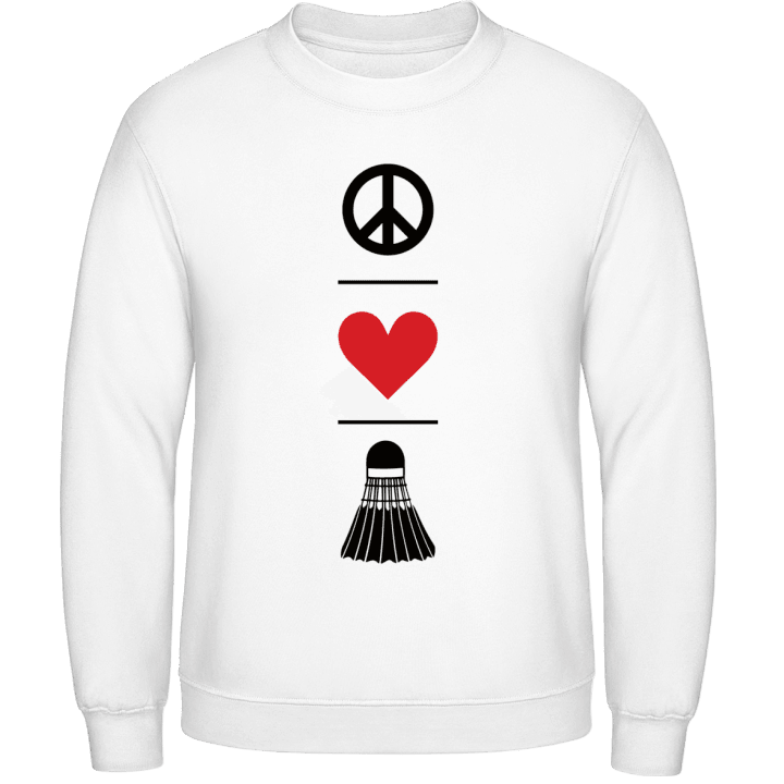 Peace Love Badminton Sweatshirt 0 image