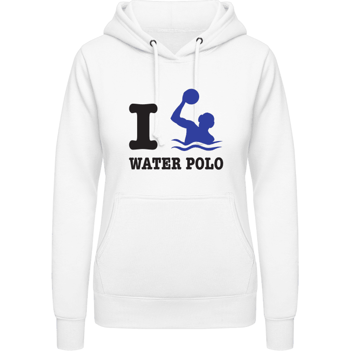 I Love Water Polo Felpa con cappuccio da donna contain pic