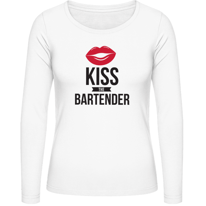 Kiss The Bartender Vrouwen Lange Mouw Shirt contain pic