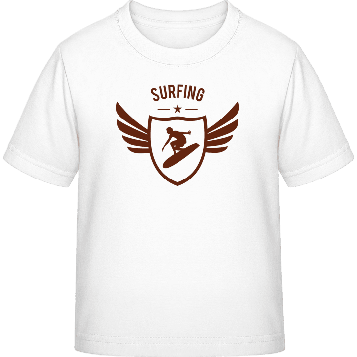 Surfing Winged Camiseta infantil contain pic