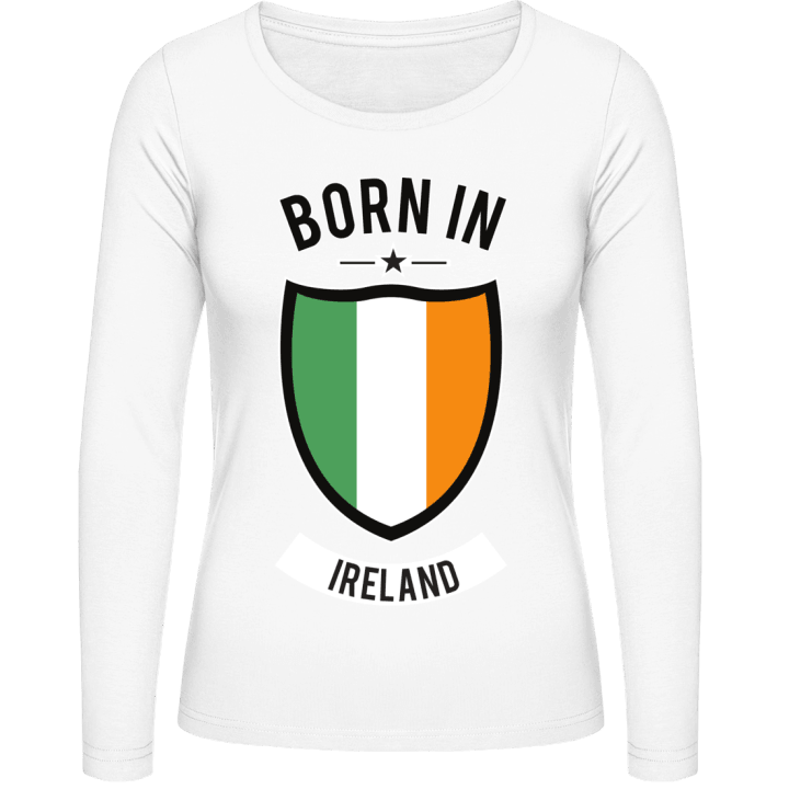 Born in Ireland Langermet skjorte for kvinner 0 image