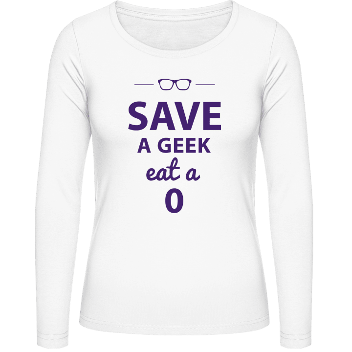 Save A Geek Eat A 0 Langermet skjorte for kvinner 0 image
