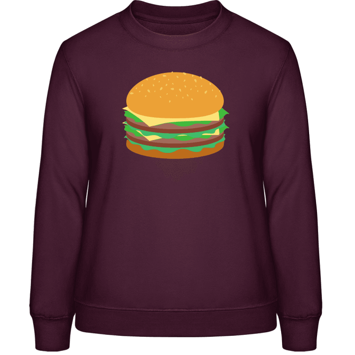 Hamburger Illustration Women Sweatshirt contain pic