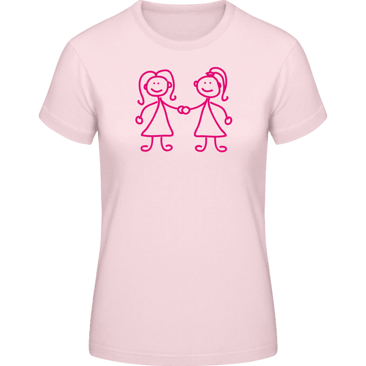 Sisters Girlfriends Holding Hands Vrouwen T-shirt 0 image