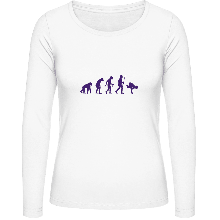 Gym Scene Evolution Langermet skjorte for kvinner contain pic