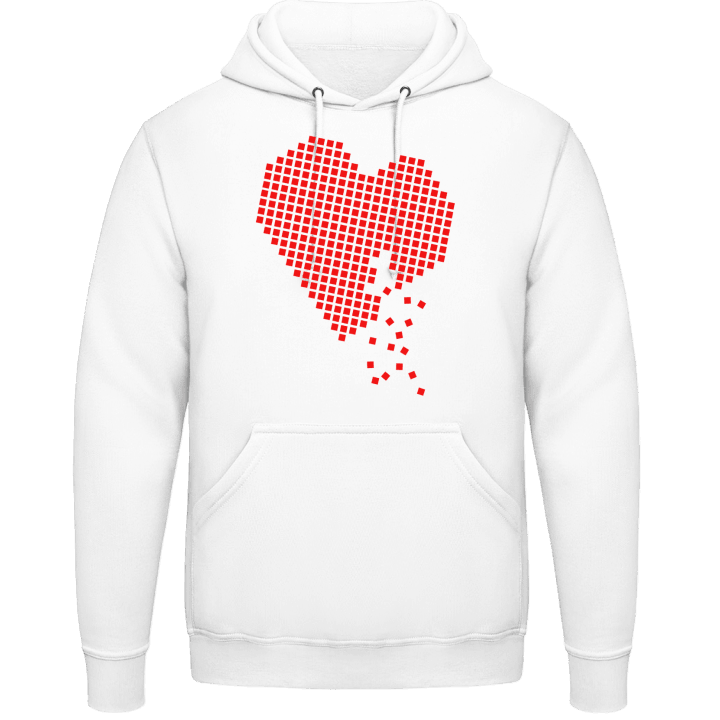 Pixel Corazón Sudadera con capucha contain pic