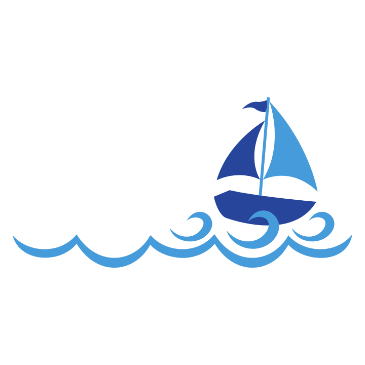 Sailboat On Waves Camiseta de bebé 0 image