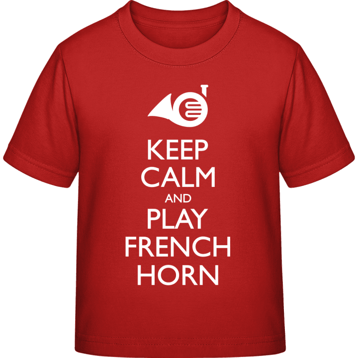 Keep Calm And Play French Horn T-shirt för barn contain pic