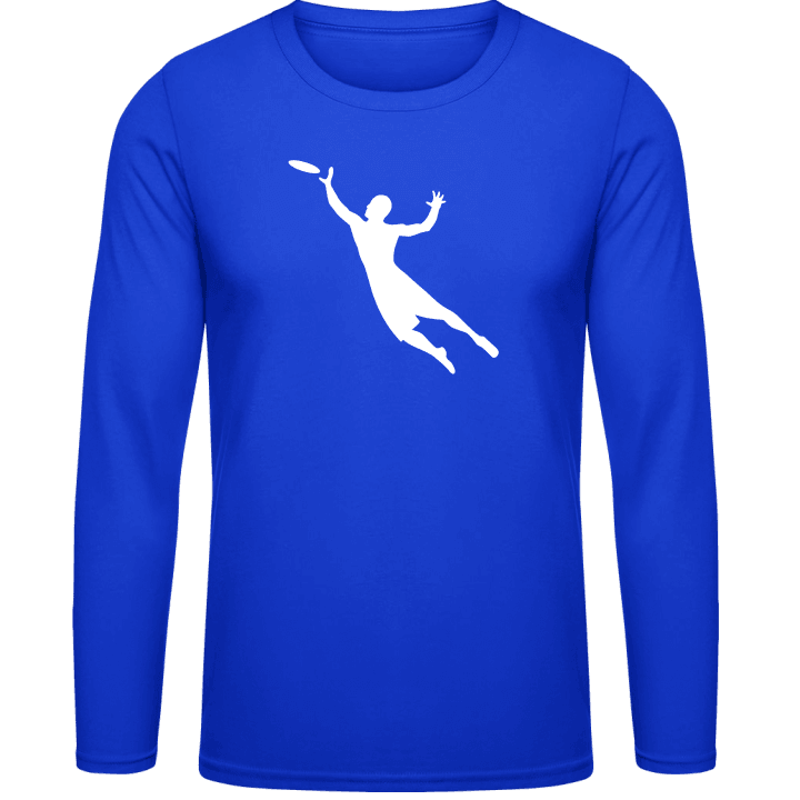 Frisbee Player Silhouette Long Sleeve Shirt contain pic