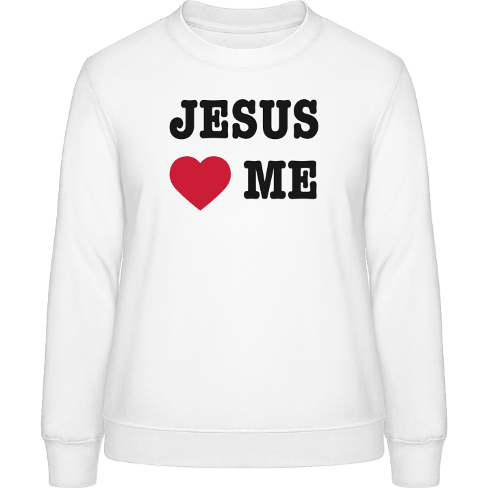 Jesus Heart Me Frauen Sweatshirt contain pic