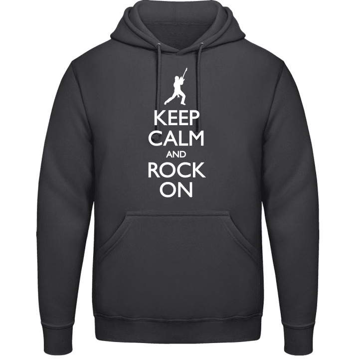 Keep Calm and Rock on Sudadera con capucha contain pic