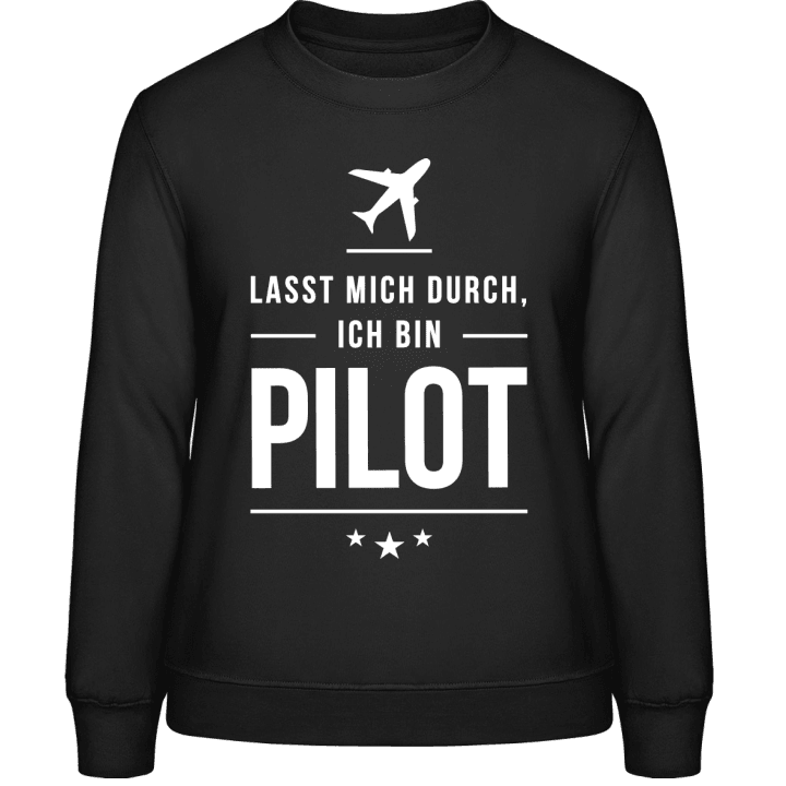 Lasst mich durch ich bin Pilot Sweatshirt för kvinnor contain pic