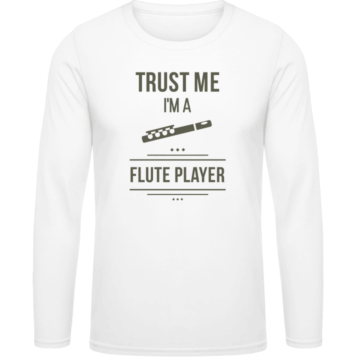 Trust Me I´m A Flute Player Camicia a maniche lunghe contain pic
