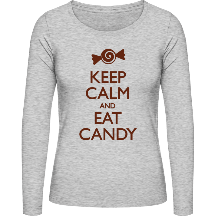 Keep Calm and Eat Candy Vrouwen Lange Mouw Shirt 0 image