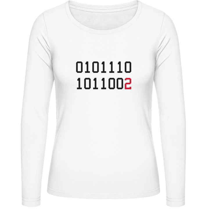 Binary Code Think Different Vrouwen Lange Mouw Shirt contain pic
