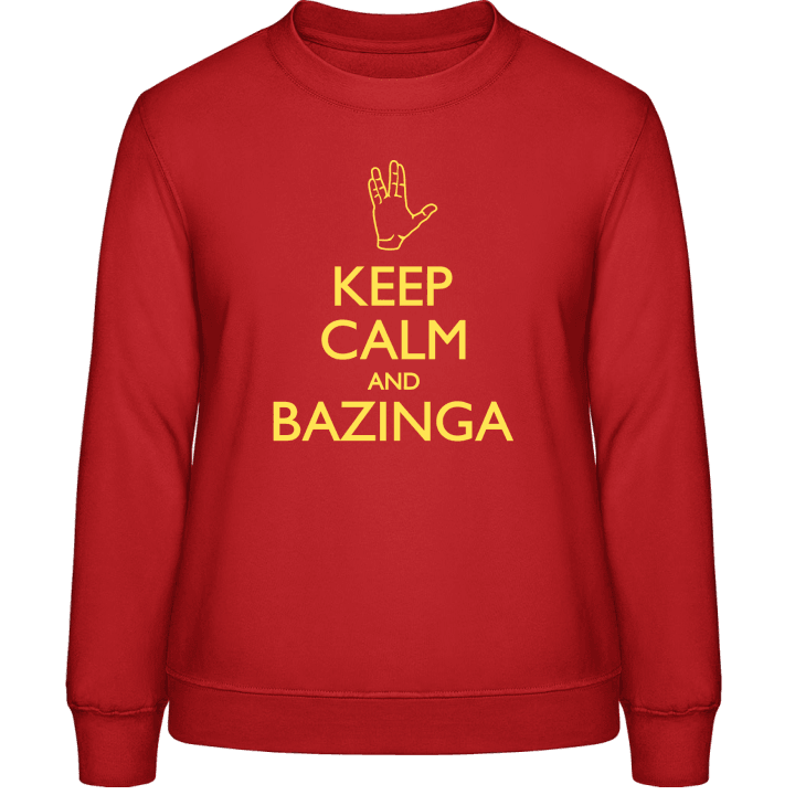 Keep Calm Bazinga Hand Sweat-shirt pour femme 0 image