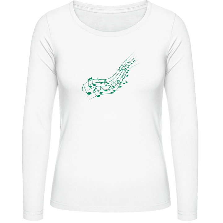 Music Notes Illustration Women long Sleeve Shirt contain pic