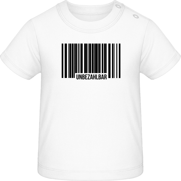 Unbezahlbar Barcode Baby T-Shirt contain pic