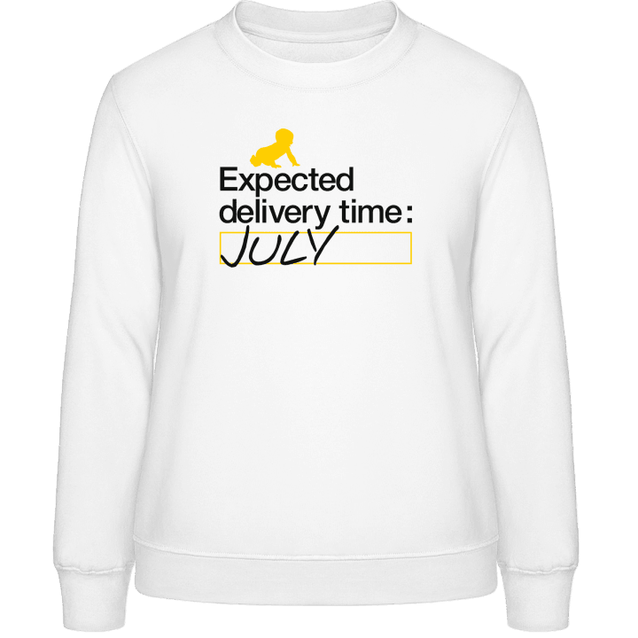Expected Delivery Time: July Frauen Sweatshirt 0 image