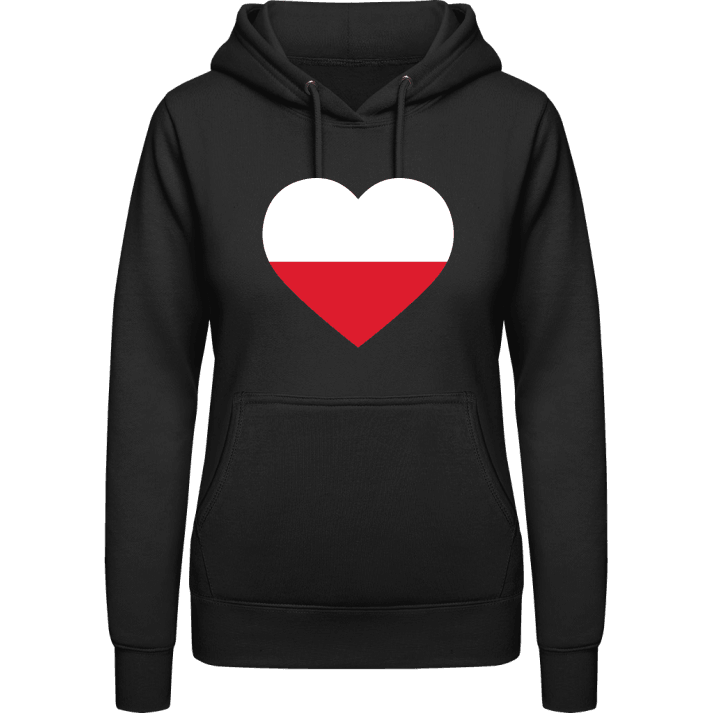 Poland Heart Flag Vrouwen Hoodie contain pic